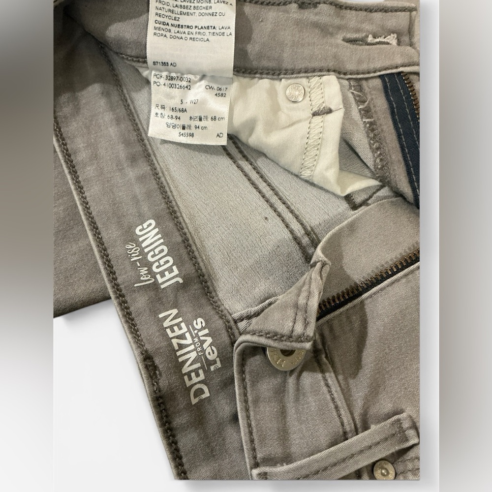 Denizen From Levi’s Low-Rise Light Gray Jegging - Picture 3 of 3